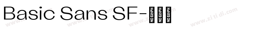 Basic Sans SF字体转换